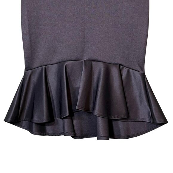 Sensational Collection Pencil Skirt Womens Large Black Ruffle Hem Mermaid USA - Picture 9 of 11